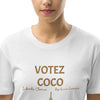 Liberté Chérie™ | <b>Robe T-Shirt Féministe Brodée Votez Coco</b>