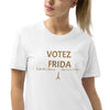 Liberté Chérie™ | <b>Robe T-Shirt Féministe Brodée Votez Frida</b>