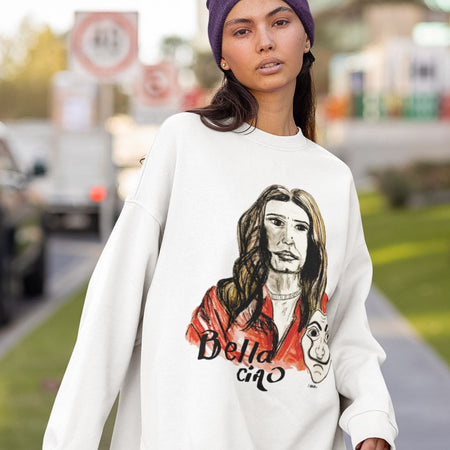 Liberté Chérie™ | <b>Sweat Féministe Bio Bella Ciao Lisbonne</b>