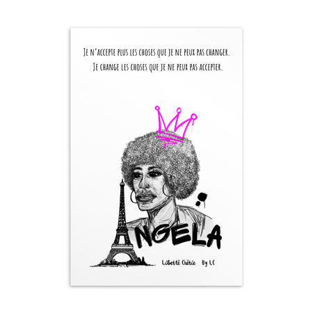Liberté Chérie™ | <b>Carte Postale Féministe Angela</b>